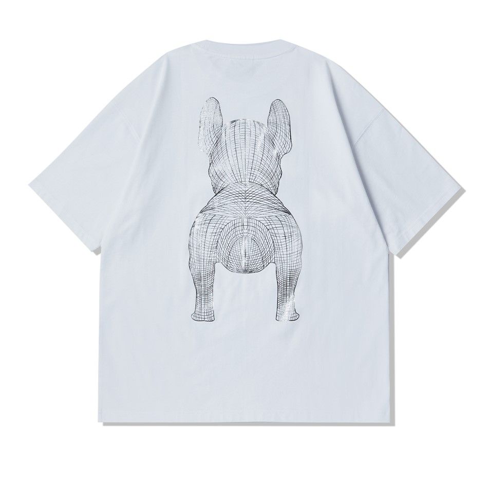 Áo thun Life Work - Silver Big Radog Short Sleeve White T-shirt - LW225TS299
