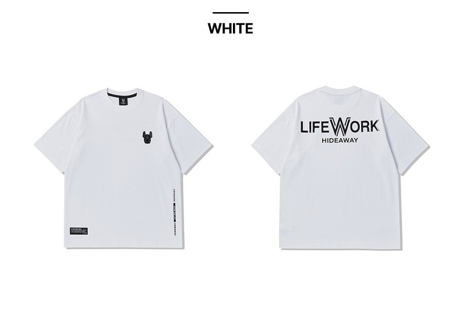 Áo Thun LifeWork Supima logo short sleeve White T-shirt - LW245TS910