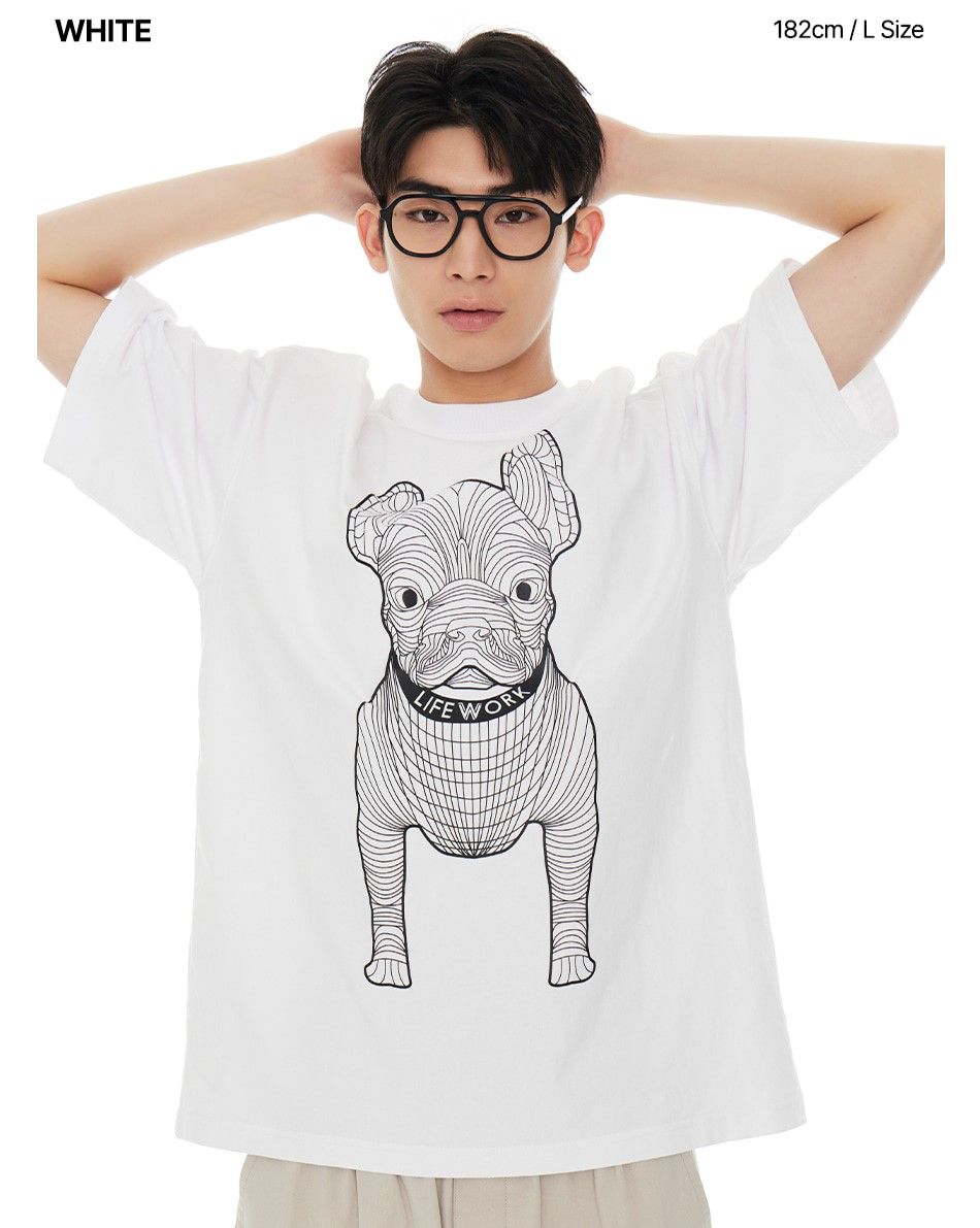 Áo thun Life Work - Life Work Big Logo Basic Light Grey - LW255TS990
