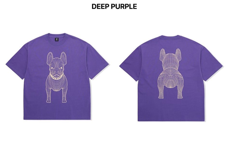 Áo thun Life Work - Life Work Big Logo Basic Purple - LW255TS990