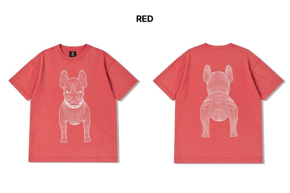 Áo thun Life Work - Life Work Big Logo Basic Red - LW255TS991