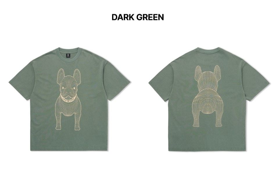 Áo thun Life Work - Life Work Big Logo Basic Dark Green - LW255TS991