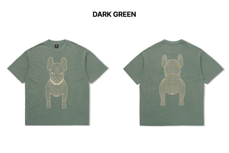 Áo thun Life Work - Life Work Big Logo Basic Dark Green - LW255TS991