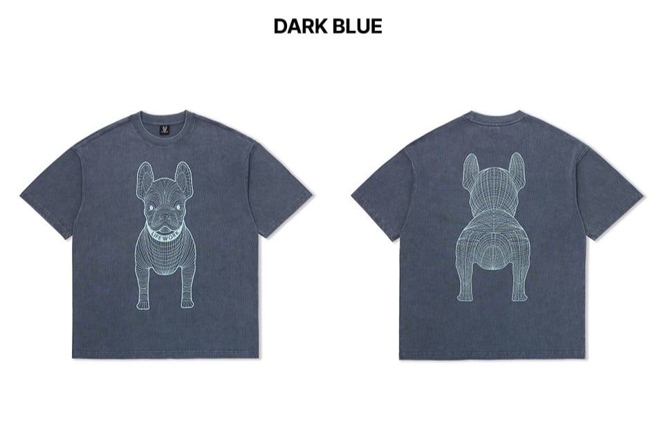 Áo thun Life Work - Life Work Big Logo Basic Dark Blue - LW255TS991