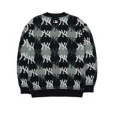  ÁO CARDIGAN MLB ARGYLE MONOGRAM OVER NEW YORK YANKEES - 3AKCY0224-50BKS 