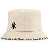  Nón Bucket MLB - GOTHIC STADIUM BUCKET HAT NY YANKEES BEIGE - 32CPHG111-50B 