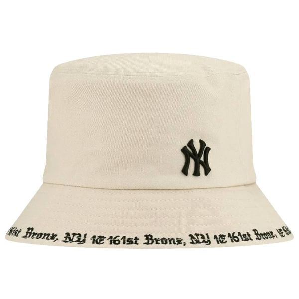  Nón Bucket MLB - GOTHIC STADIUM BUCKET HAT NY YANKEES BEIGE - 32CPHG111-50B 