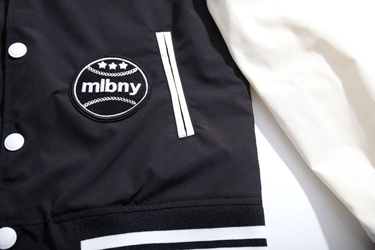 Áo khoác bóng chày MLBNY - Tay Trắng Vải dù - NY4BWC