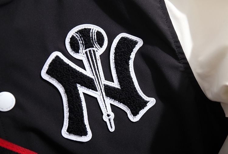 Áo khoác bóng chày MLBNY - Tay Trắng Vải dù - NY4BWC