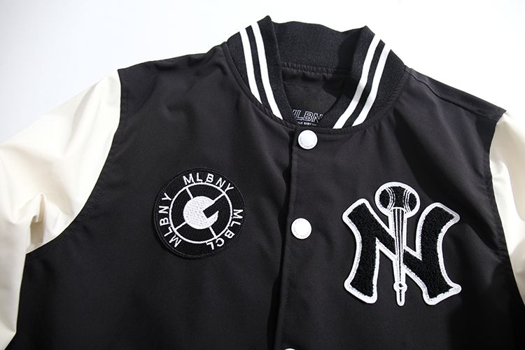 Áo khoác bóng chày MLBNY - Tay Trắng Vải dù - NY4BWC