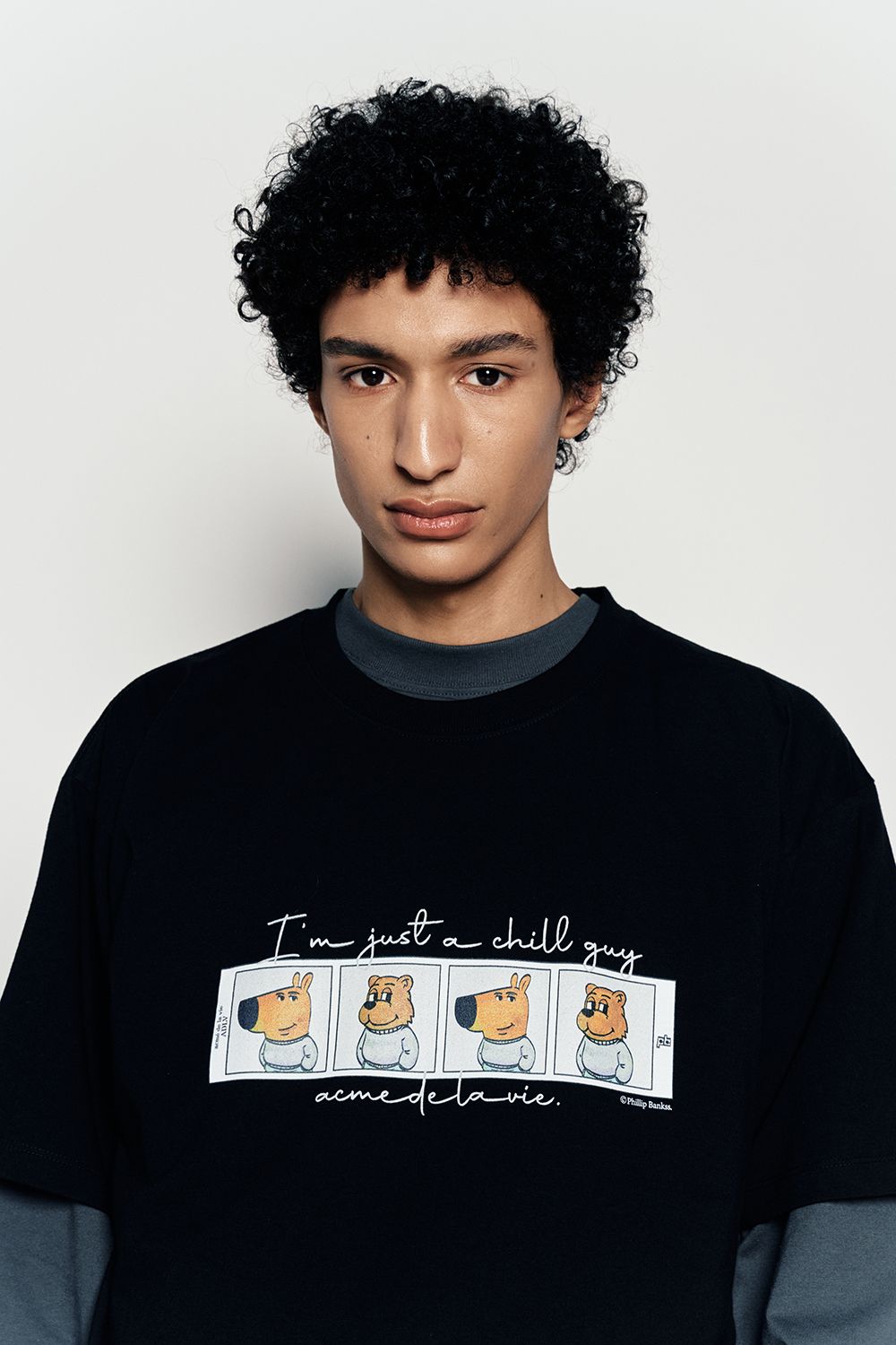 Áo thun ADLV - Acmédelavie Chill Guy Photo 4 Cut Short Sleeve T-Shirt