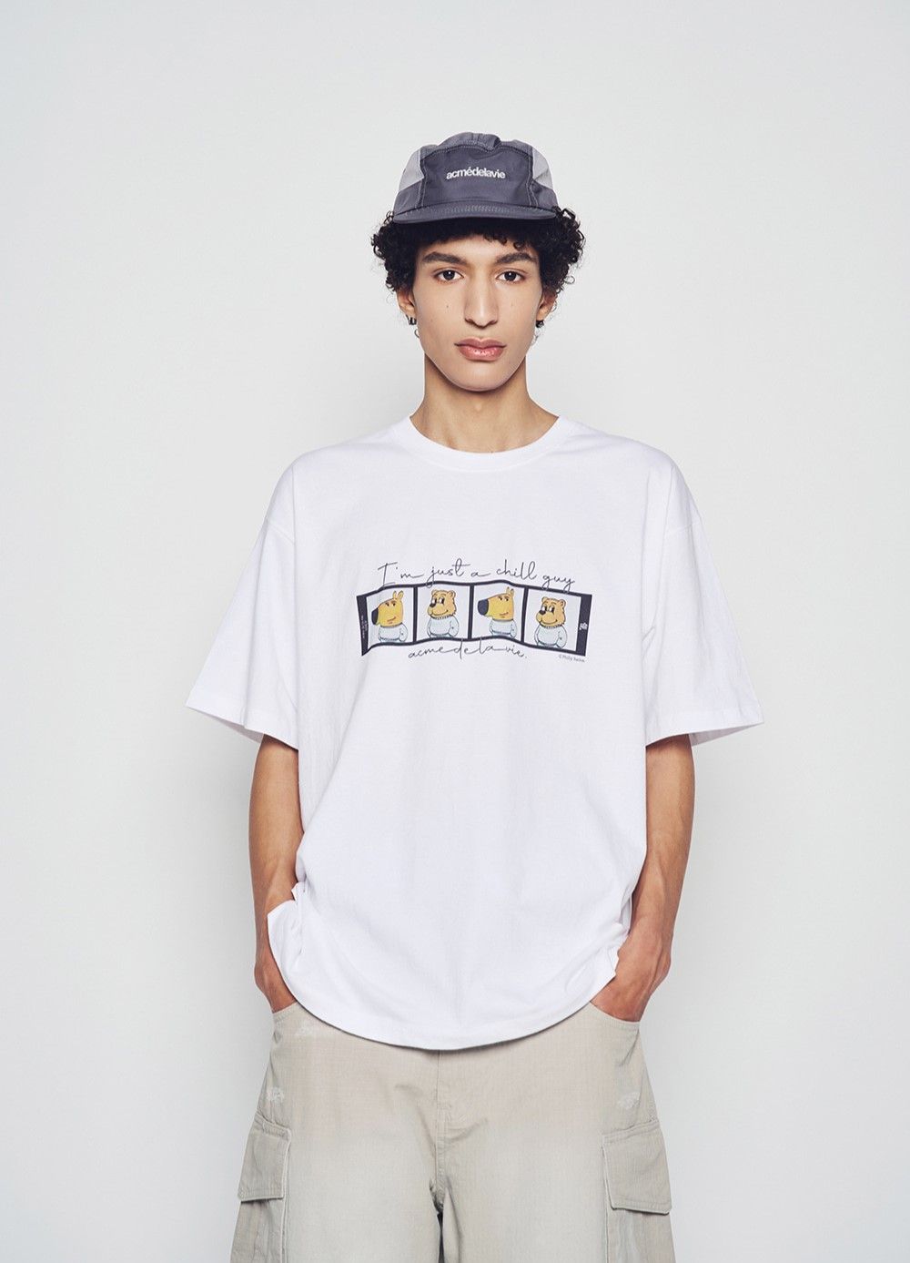 Áo thun ADLV - Acmédelavie Chill Guy Photo 4 Cut Short Sleeve T-Shirt