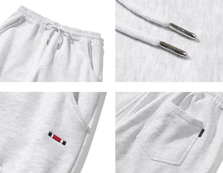  Quần Jogger RMTCRW [ROMANTIC CROWN] - UNBALANCE POCKET SWEAT PANTS LIGHT GREY 