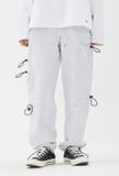  Quần Jogger RMTCRW [ROMANTIC CROWN] - UNBALANCE POCKET SWEAT PANTS LIGHT GREY 