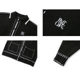  Áo Khoác Cardigan RMTCRW [ROMANTIC CROWN] - HAND STITCH KNIT CARDIGAN BLACK 