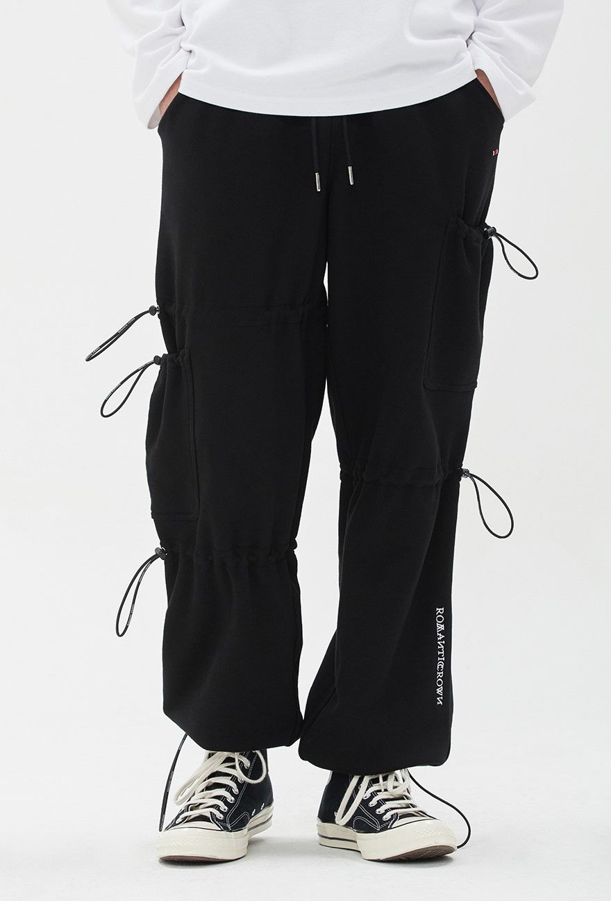  Quần Jogger RMTCRW [ROMANTIC CROWN] - UNBALANCE POCKET SWEAT PANTS BLACK 