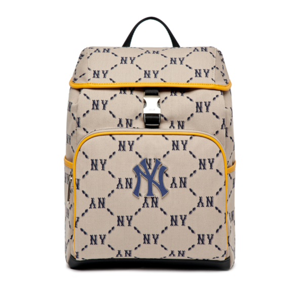  Balo MLB Korea - MONOGRAM DIAMOND JACQUARD BACKPACK NEW YORK YANKEES - 3ABKM022N-50BGS 