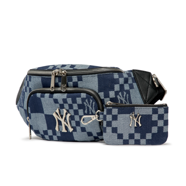  Túi Đeo Chéo MLB Korea - CHECKERBOARD JACQUARD HIP HOP NEW YORK YANKEES - 3AHSM082N-50NYD 