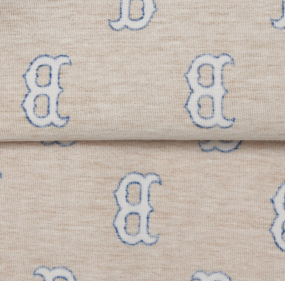 Áo thun MLB - CLASSIC MONOGRAM FRONT PANEL PATTERN SHORT SLEEVE BOSTON RED SOX L.SAND - 3ATSM1133-43SAL