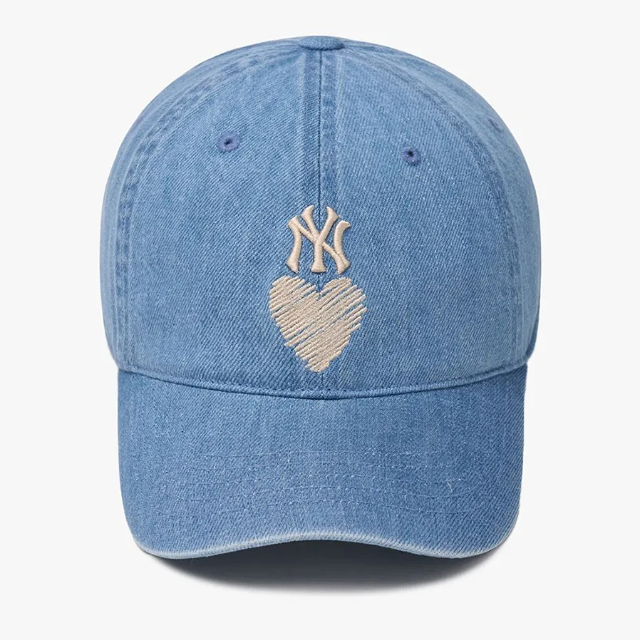 Nón MLB - Denim Heart Unstructured Blue - 3ACPH024N-50BLL
