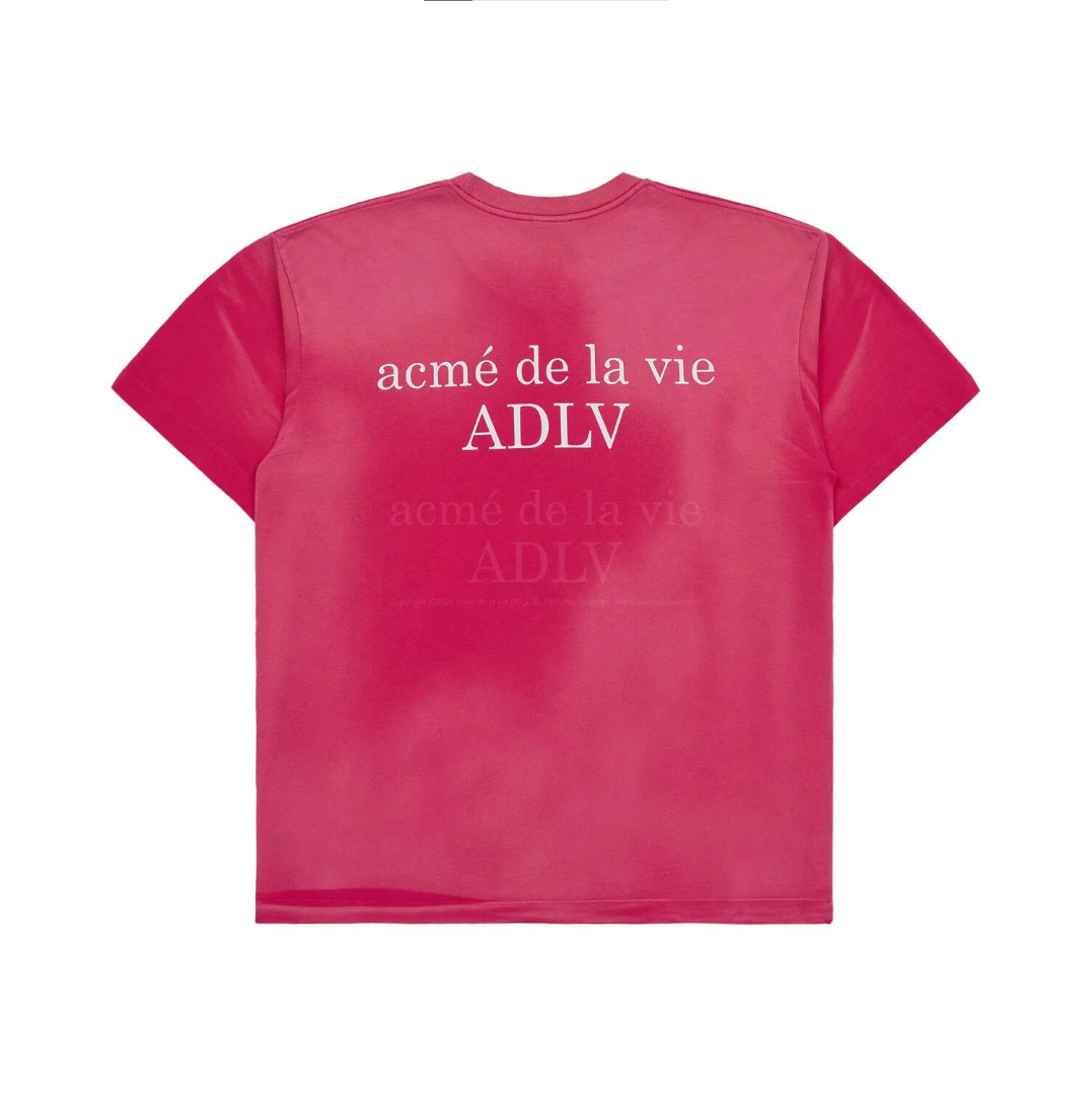 Áo thun Acmé de la vie - ADLV NEW SYMBOL LOGO SPRAY PINK