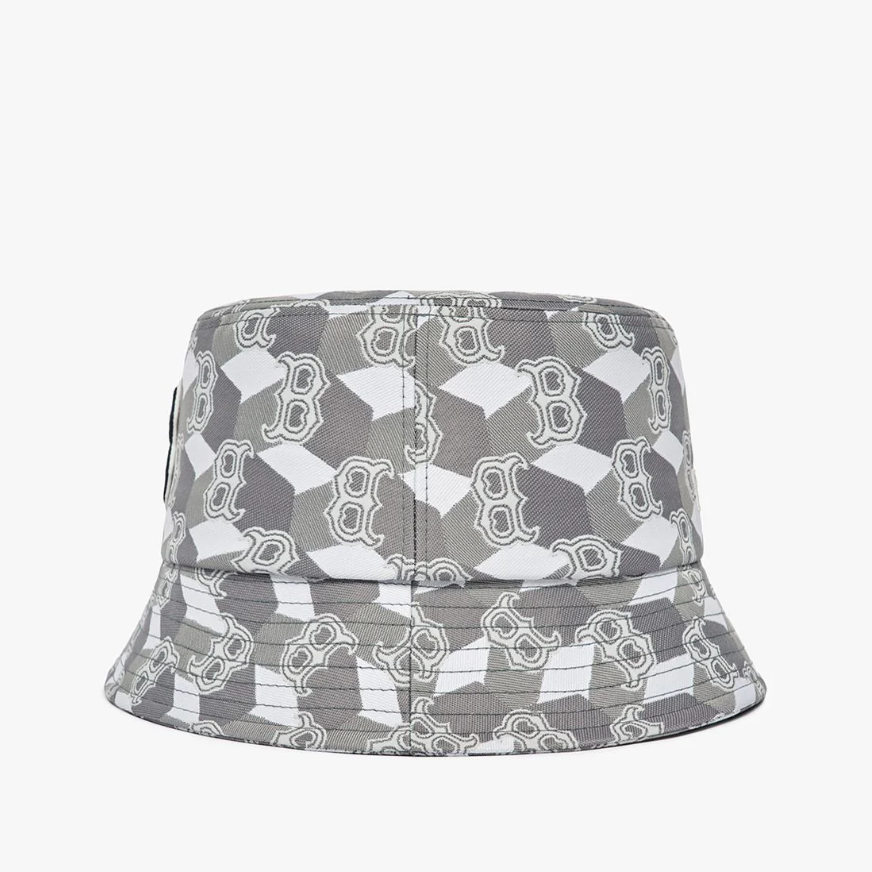 Nón Bucket MLB - Cube Monogram Hat Boston Red Sox - 3AHTM033N 43GRS