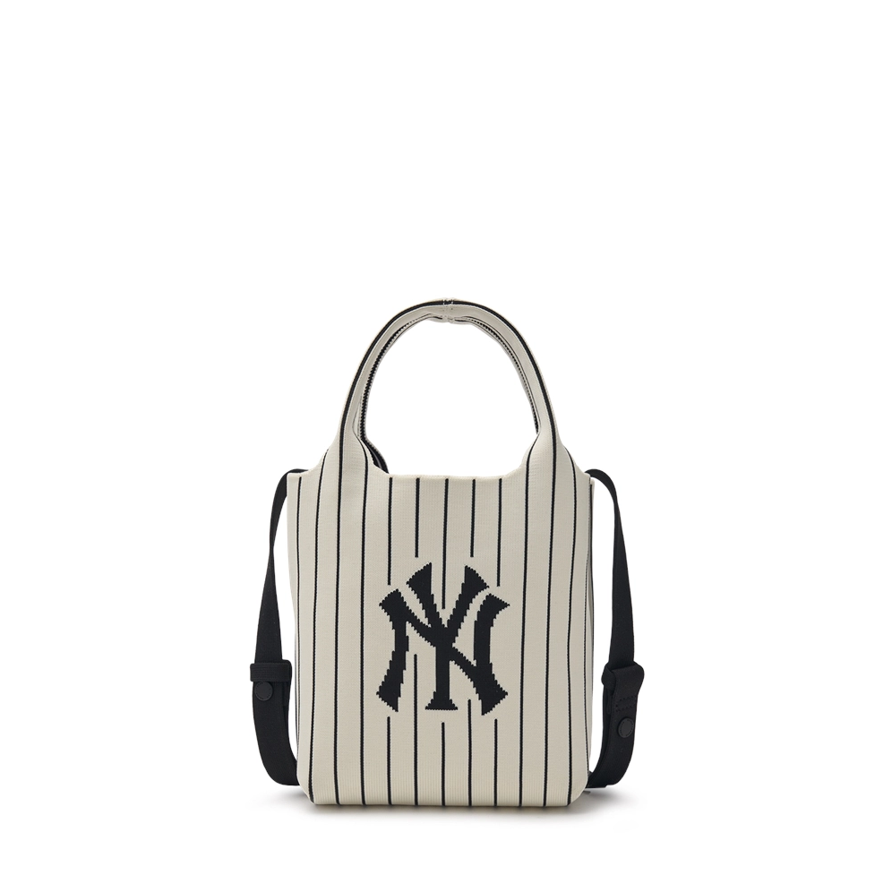 Túi Đeo Chéo MLB Korea - Basic Big Logo Knit Cross Bag NY Yankees Cream - 3ACRS034N-50CRD