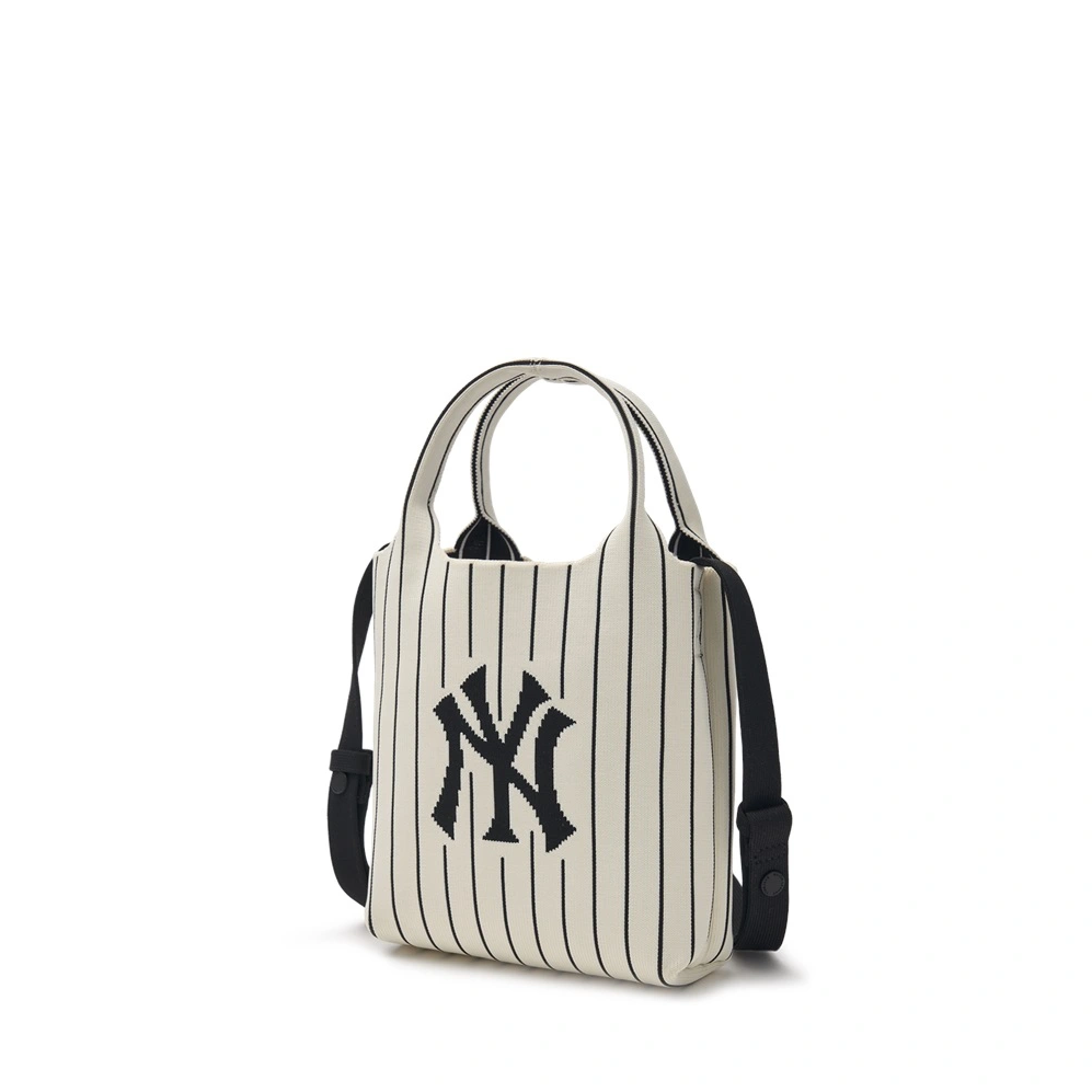 Túi Đeo Chéo MLB Korea - Basic Big Logo Knit Cross Bag NY Yankees Cream - 3ACRS034N-50CRD