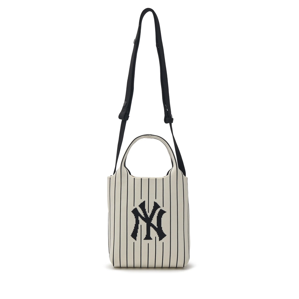 Túi Đeo Chéo MLB Korea - Basic Big Logo Knit Cross Bag NY Yankees Cream - 3ACRS034N-50CRD
