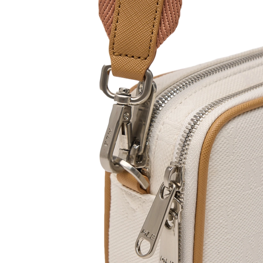 Túi MLB Korea - Monogram Jacquard Mini Cross Bag NY Yankees Cream - 3ACRS014N-50CRD
