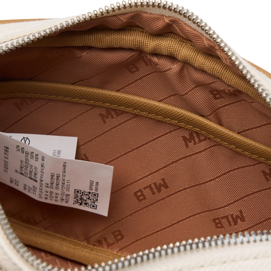 Túi MLB Korea - Monogram Jacquard Mini Cross Bag NY Yankees Cream - 3ACRS014N-50CRD