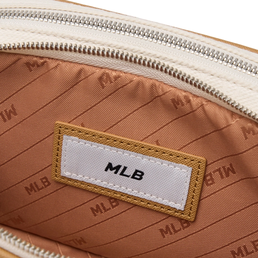 Túi MLB Korea - Monogram Jacquard Mini Cross Bag NY Yankees Cream - 3ACRS014N-50CRD