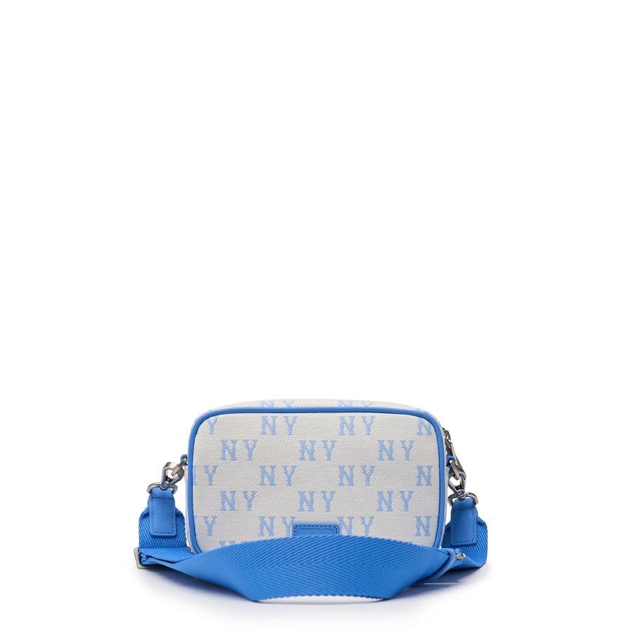 Túi MLB Korea - Monogram Jacquard Mini Cross Bag NY Yankees Sky Blue - 3ACRS014N-50SBD