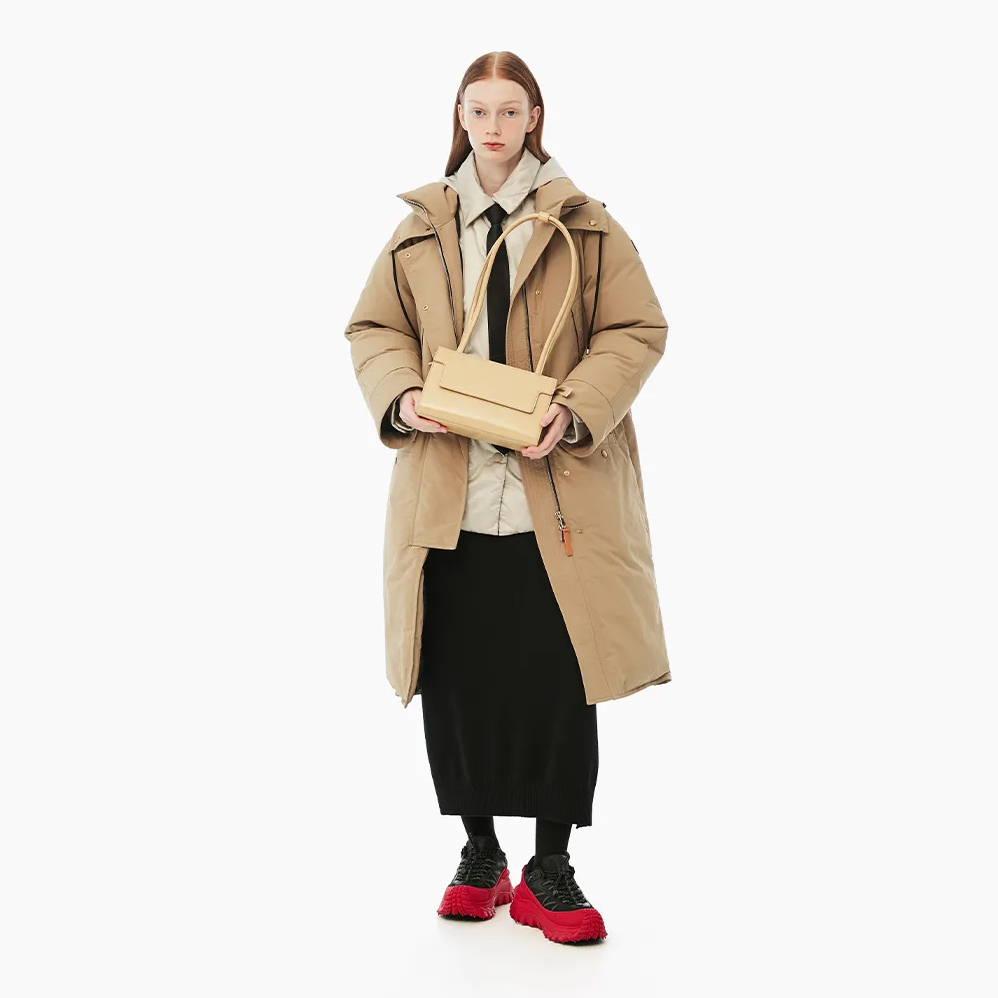 Túi Xách FindKapoor Korea - Marty Brick Bag 24 Crinkled Beige