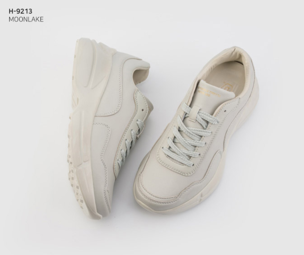 Giày Domba Moonlake Light Grey - H-9213 - Xám Tro