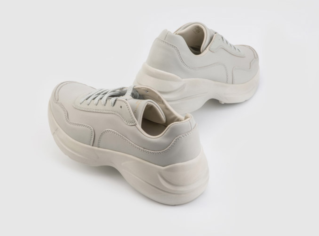 Giày Domba Moonlake Light Grey - H-9213 - Xám Tro