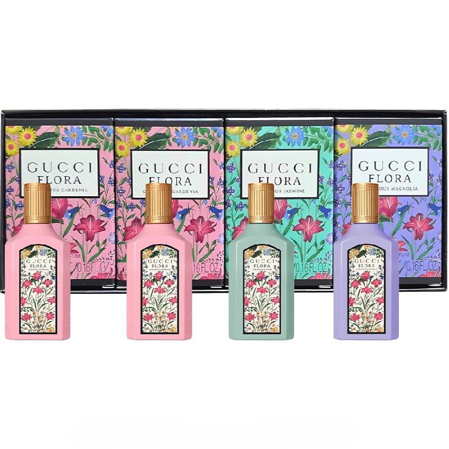 Set 4 Chai Nước Hoa Gucci Flora EDP 5ml