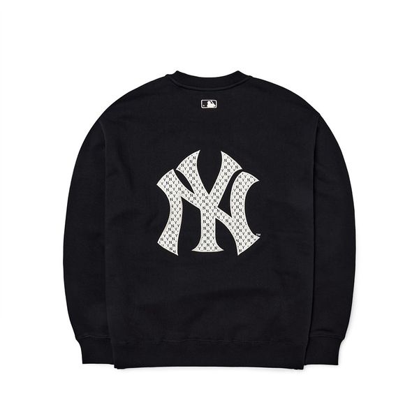  ÁO SWEATER MLB - Classic MONOGRAM Big Logo Overfit Sweatshirts NEW YORK YANKEES - 3AMTM0124-50BKS 