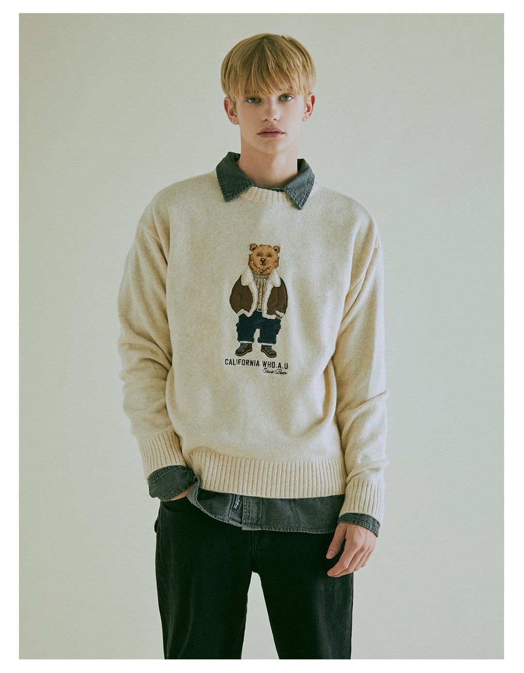  Áo Sweater WHO.A.U - Premium Dumble Steve Sweater - WHKAC4T02U 
