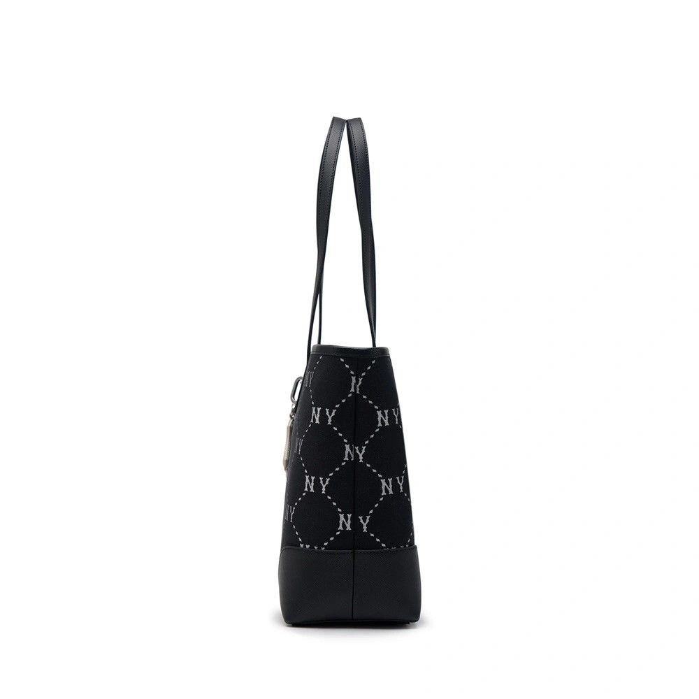 Túi Tote MLB Korea - Diamond Monogram Jacquard Tote Bag NY Yankees Black - 3AORL014N-50BKS