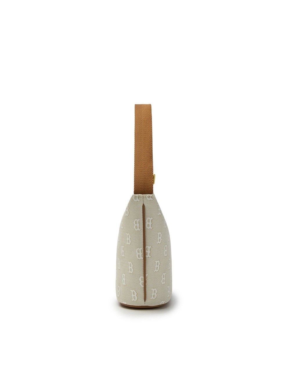 Túi Xách MLB Korea - Classic Mono Jacquard Hobo Bag Boston Red Sox Beige - 3ABQM015N-43BGL