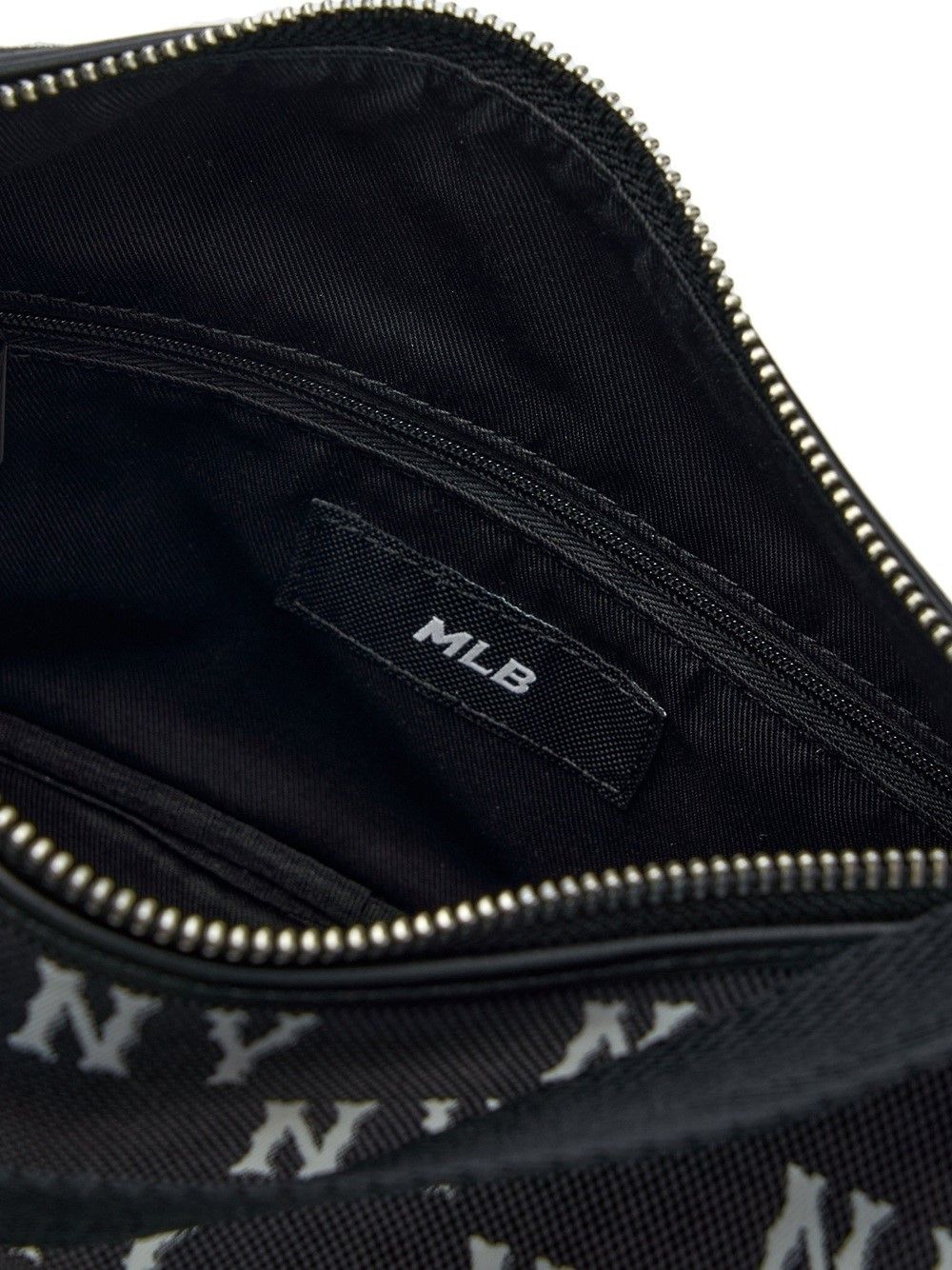 Túi Xách MLB Korea - Classic Mono Jacquard Hobo Bag New York Yankees Black - 3ABQM015N-50BKS