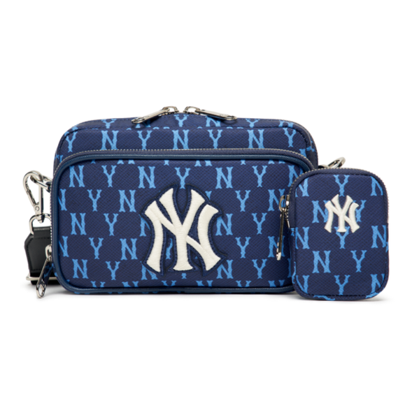  Túi Đeo Chéo MLB Korea - MONOGRAM MINI CROSSBODY BAG NEWYORK YANKEES - 3ACRS012N-50NYL 