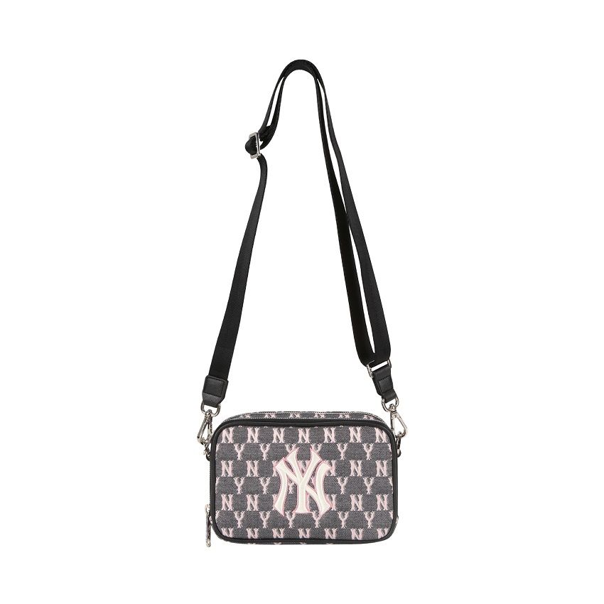 Túi - MLB Korea - MONOGRAM JACQUARD MINI CROSS BAG NEW YORK YANKEES - 32BGDM111-50L