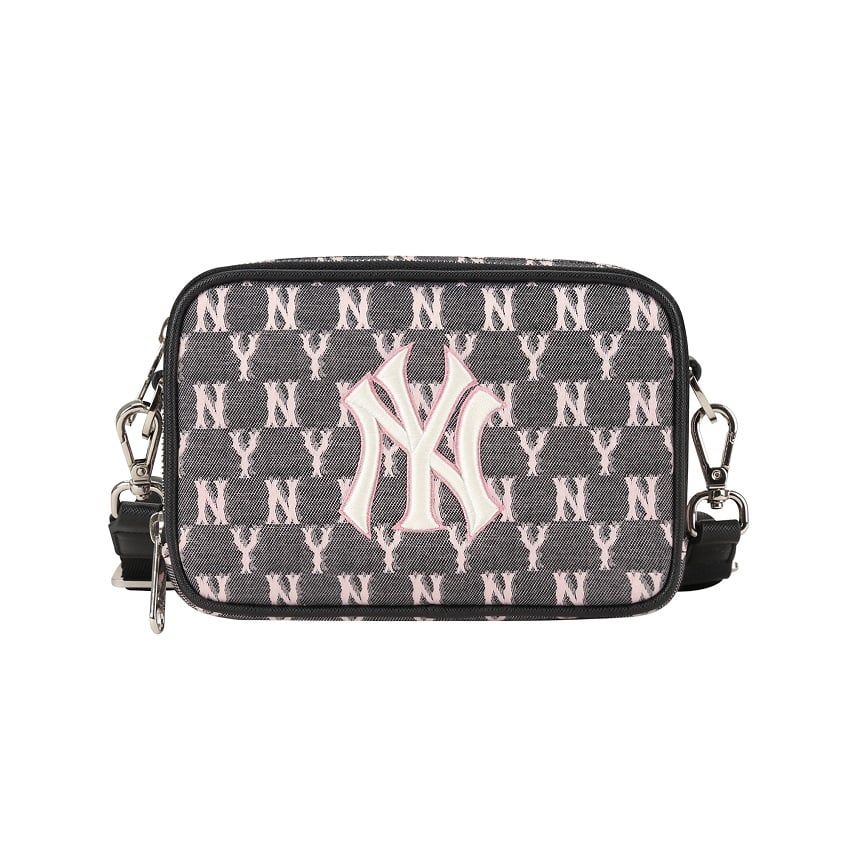 Túi - MLB Korea - MONOGRAM JACQUARD MINI CROSS BAG NEW YORK YANKEES - 32BGDM111-50L