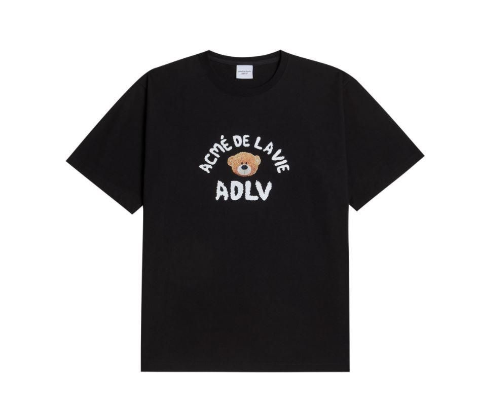 Áo thun - ADLV - Acmé de la vie - BABY FACE TEDDY BEAR (BEAR DOLL) SHORT SLEEVE T-SHIRT BLACK