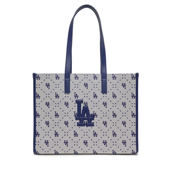  Túi MLB Korea -  Big Diamond Monogram Jacquard Large Tote Bag LA Dodgers Navy - 3AORL013N-07NYL 