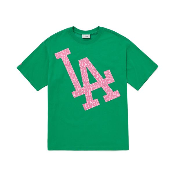  Áo thun MLB -  Illusion Mega Overfit LA Dodgers Green - 3ATS60023-07GNL 