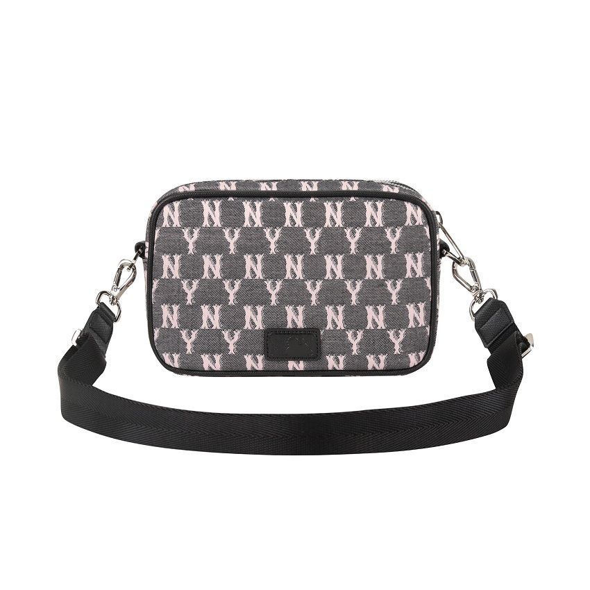 Túi - MLB Korea - MONOGRAM JACQUARD MINI CROSS BAG NEW YORK YANKEES - 32BGDM111-50L
