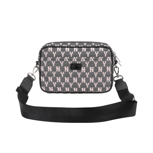 Túi - MLB Korea - MONOGRAM JACQUARD CROSS BAG NEW YORK YANKEES - 32BGDC011-50L